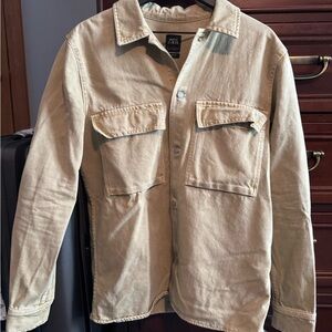 Zara Men's Beige Shirt Jacket